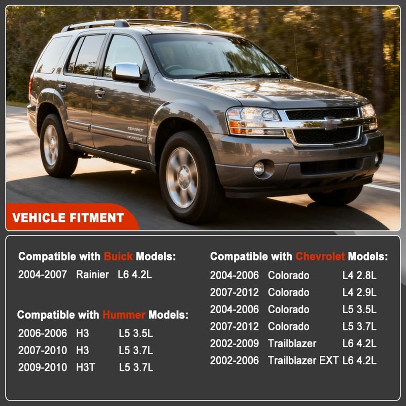 HY-SPEED Exhaust Camshaft Position Actuator Solenoid Variable Timing VVT Valve 12615873 12602516 917-010 Compatible with 2002-2012 Colorado Trailblazer Rainier Canyon Envoy Hummer H3 H3T - Image 2